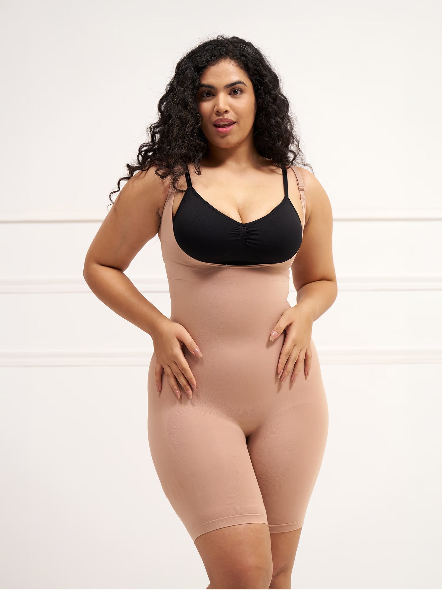 Open Bust Butt Lifting Bodysuit