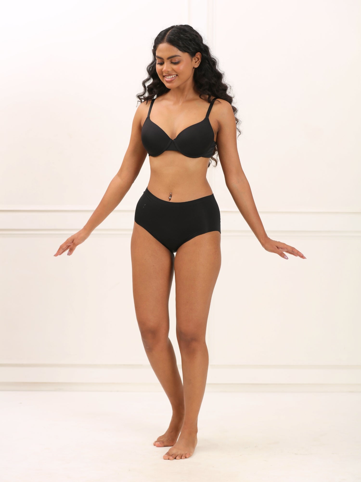 Every Day High Waisted Briefs Shorts UNDERNEAT Black S