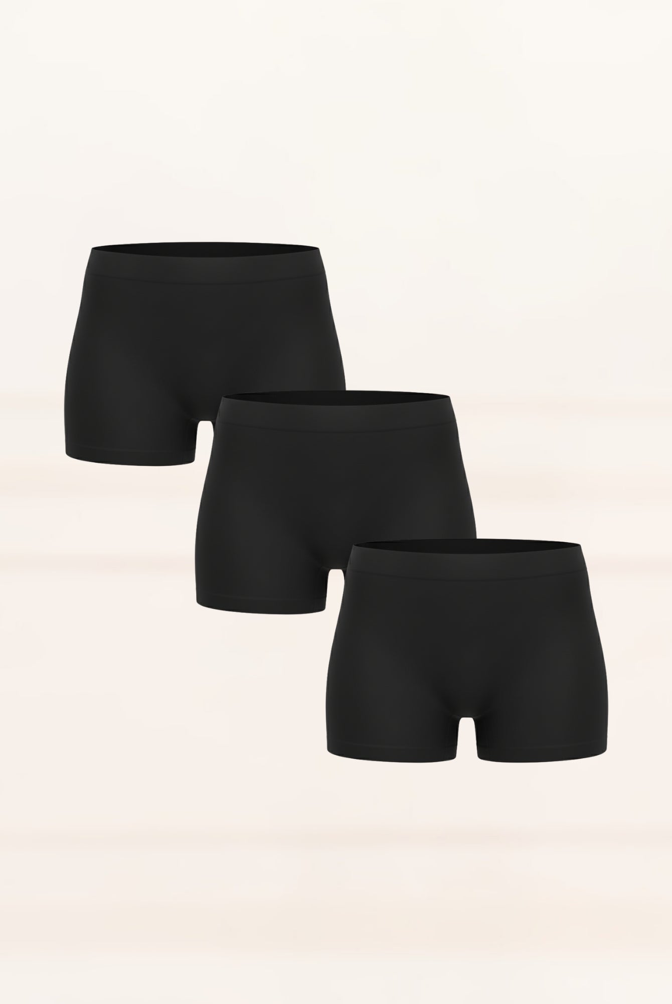 All Day comfort Boy Shorts Value pack Underwear UNDERNEAT Black S