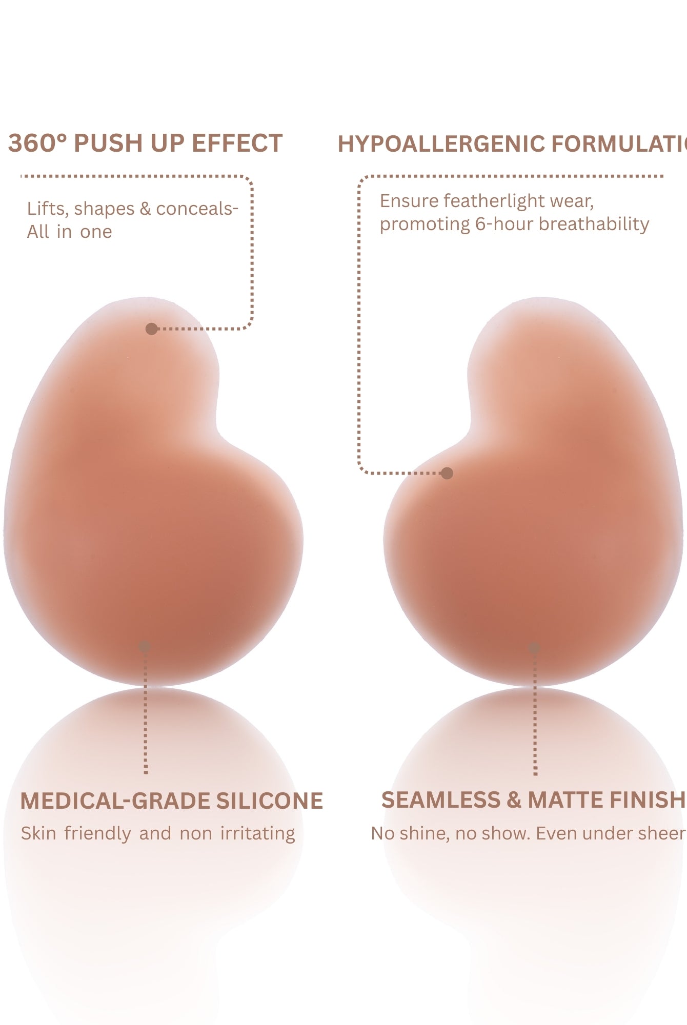 Reusable Breast Lift Cup-Comma Bunny Ups 2.0 Accessories UNDERNEAT