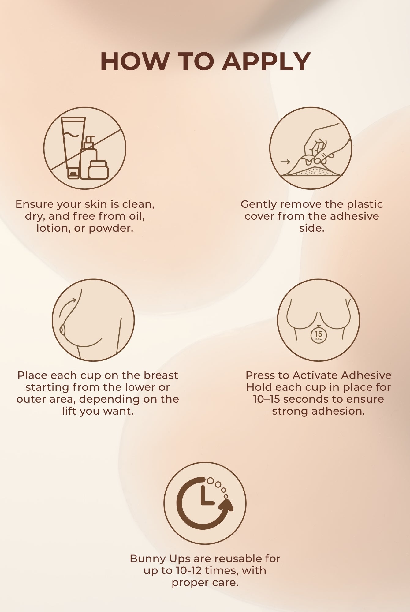 Reusable Breast Lift Cup-Comma Bunny Ups 2.0 Accessories UNDERNEAT