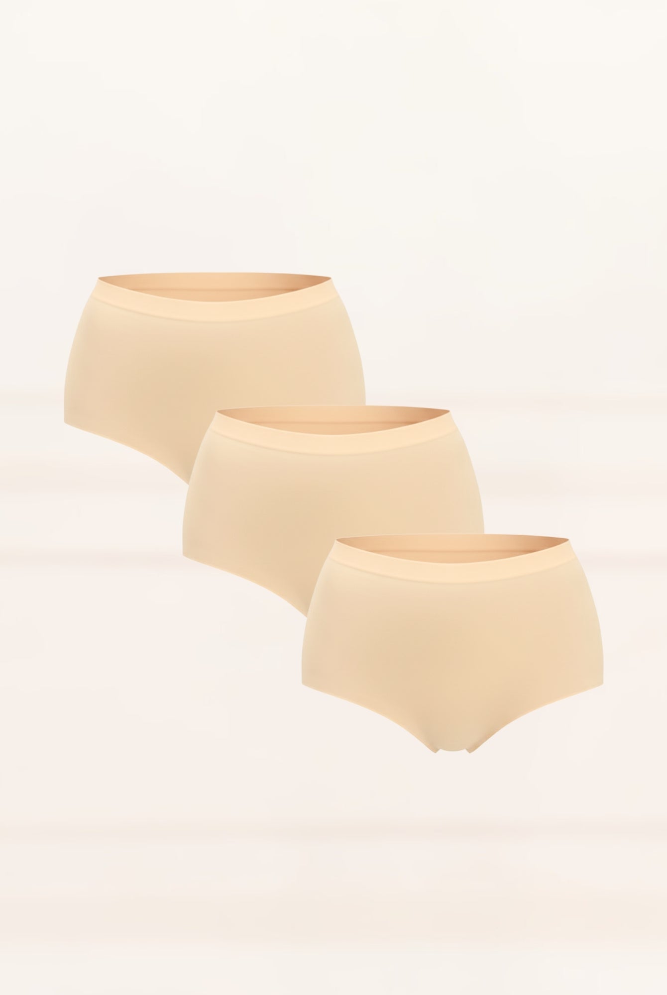 Value Pack Every Day High Waisted Briefs Shorts UNDERNEAT Beige S