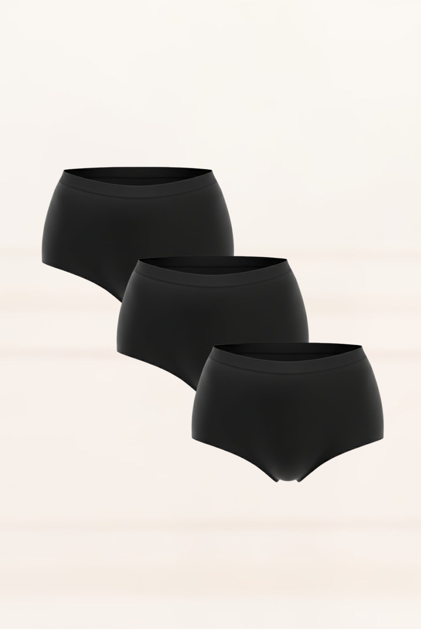Value Pack Every Day High Waisted Briefs Shorts UNDERNEAT Black S