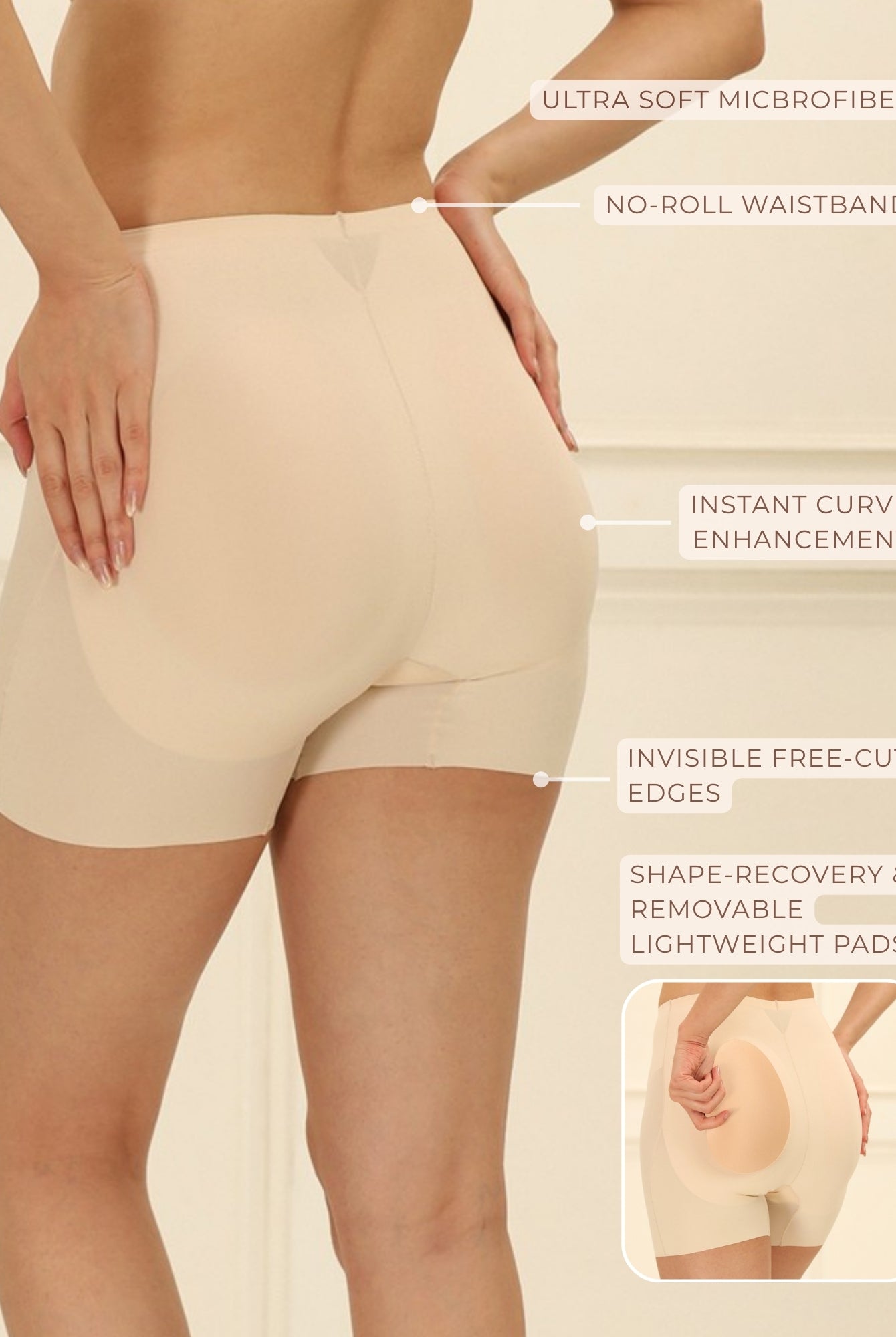 Butt Padded Shorts Shorts UNDERNEAT