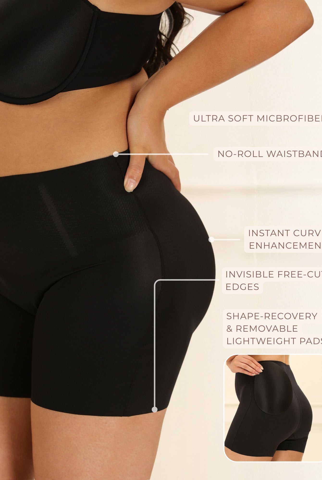 Butt Padded Shorts Shorts UNDERNEAT