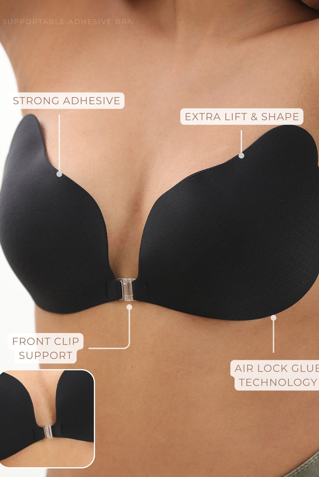 Supportable Adhesive Bra Bra UNDERNEAT