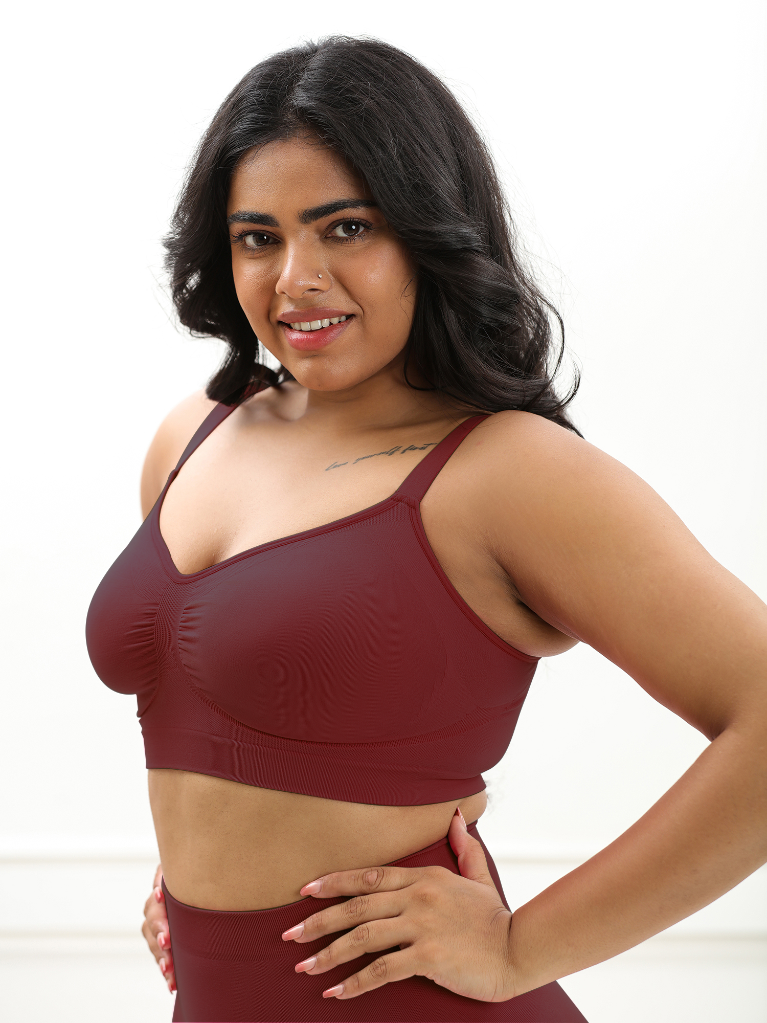 Wireless Shaping Bra - Seamless Non-Padded Wireless T Shirt Bra with Full Coverage