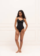 Front Zip Thong Bodysuit Bodysuit UNDERNEAT