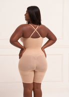 Strapless Butt Lifting Bodysuit beige – seamless shapewear enhancing curves and tummy control