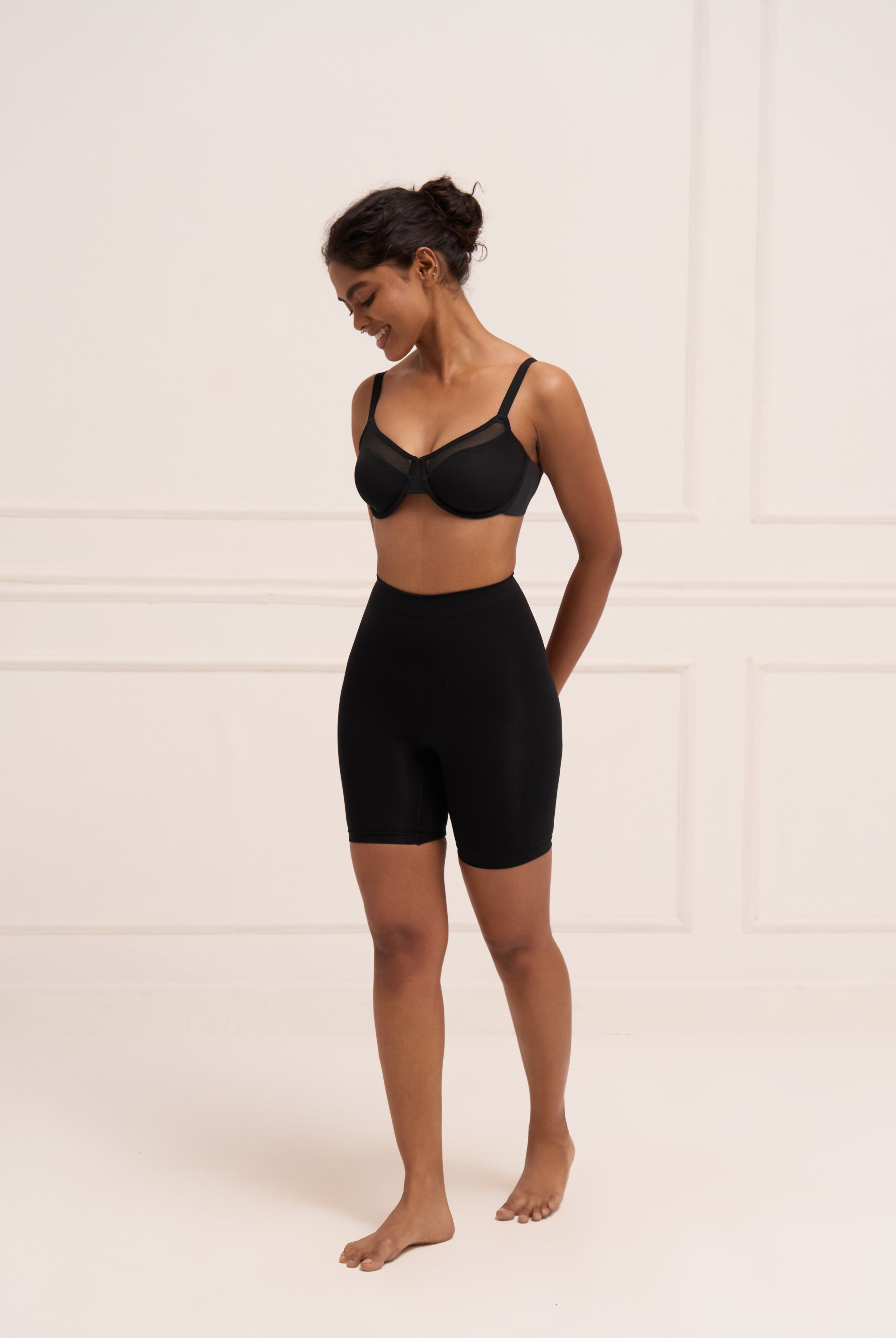 Mid Waist Butt Lifting Shorts Shorts UNDERNEAT