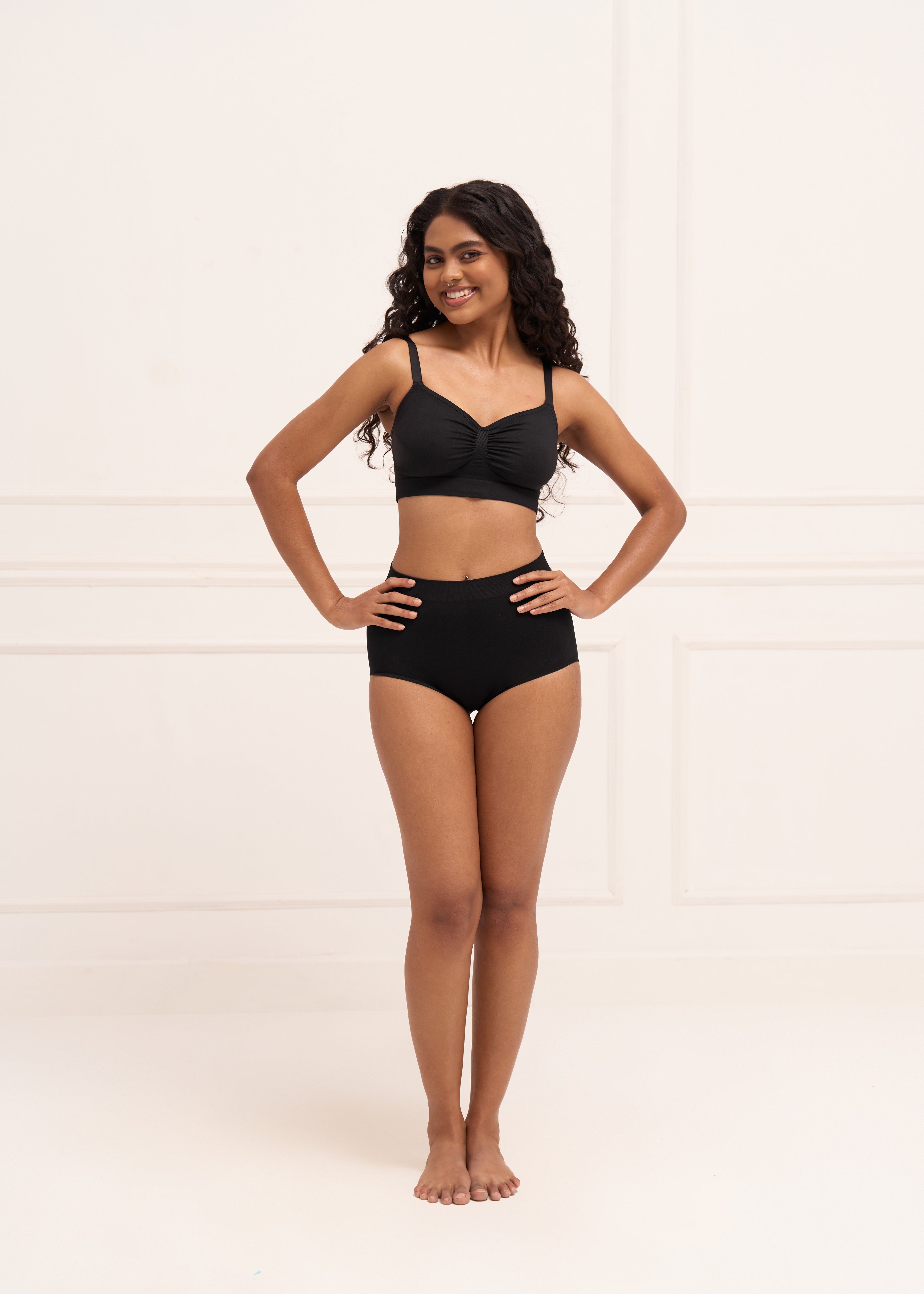 Wireless Shaping Bra - Seamless Non-Padded Wireless T Shirt Bra with Full Coverage