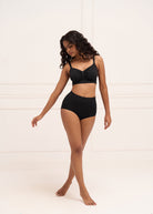 High Waist Brief Underwear UNDERNEAT Black S