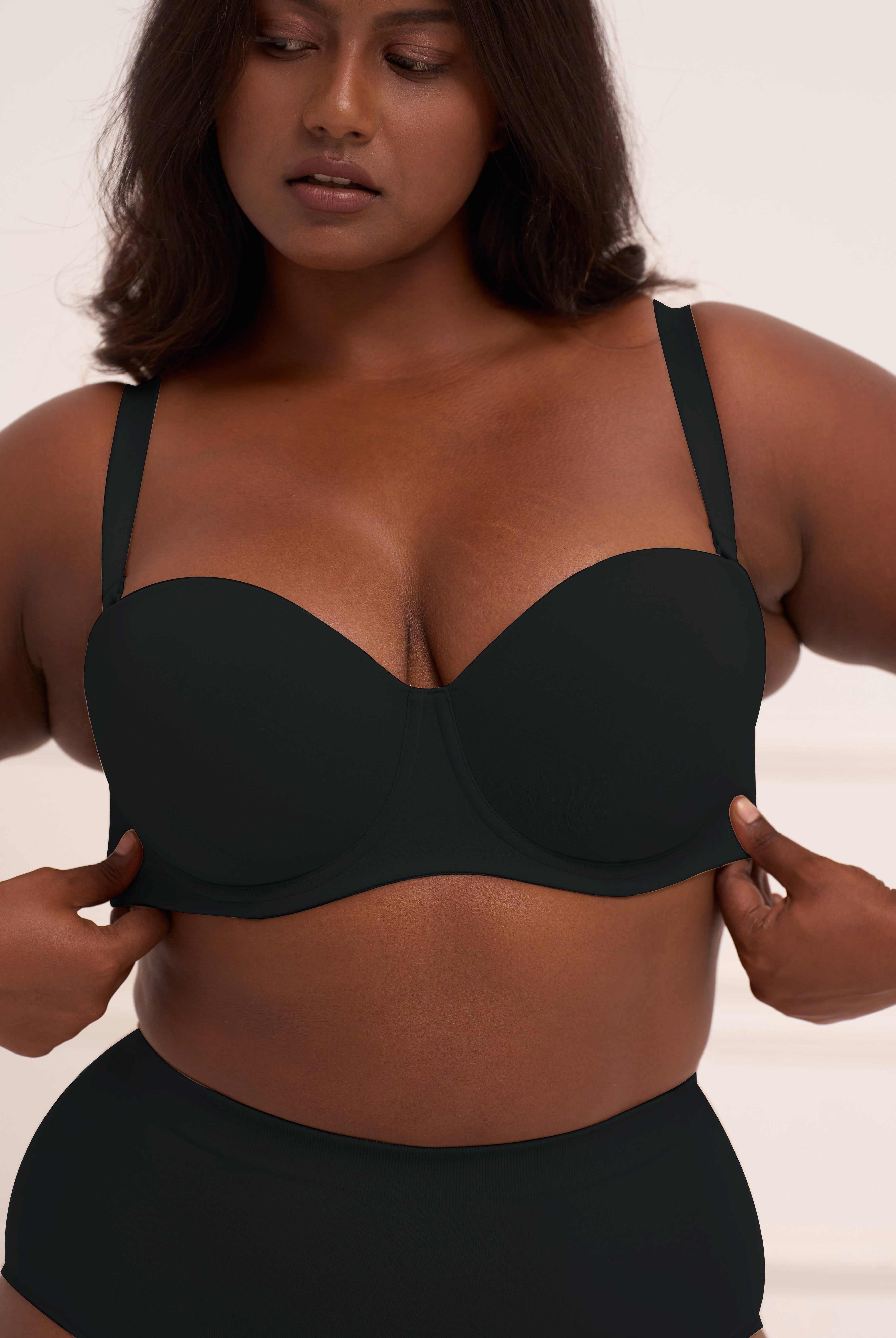 All Day Hold Strapless Bra Bra UNDERNEAT Black 32B