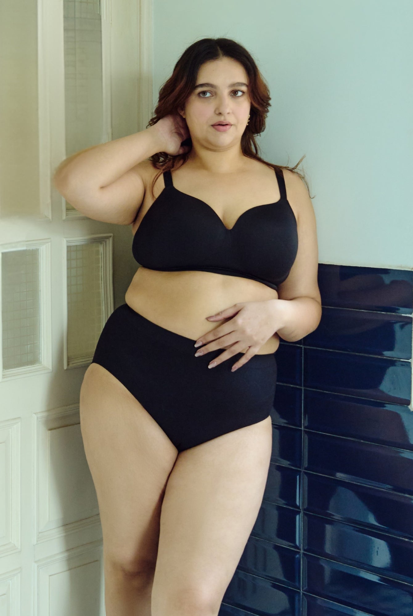 High Waist Brief Underwear UNDERNEAT Black S