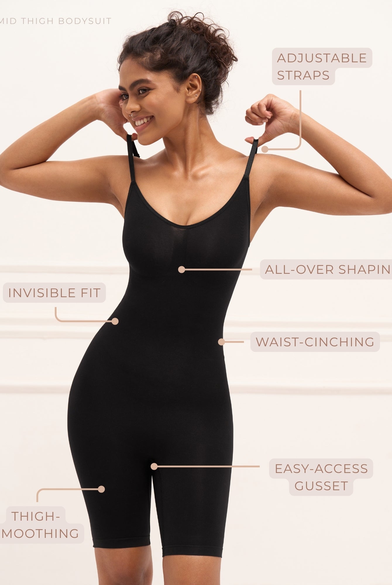 Mid Thigh Bodysuit Bodysuit UNDERNEAT