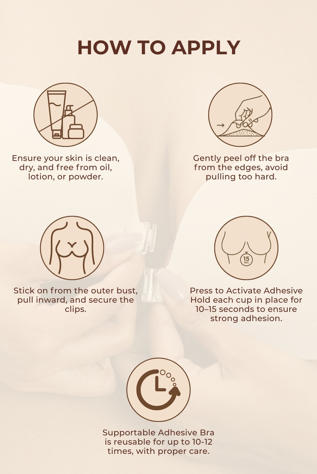 Supportable Adhesive Bra Bra UNDERNEAT