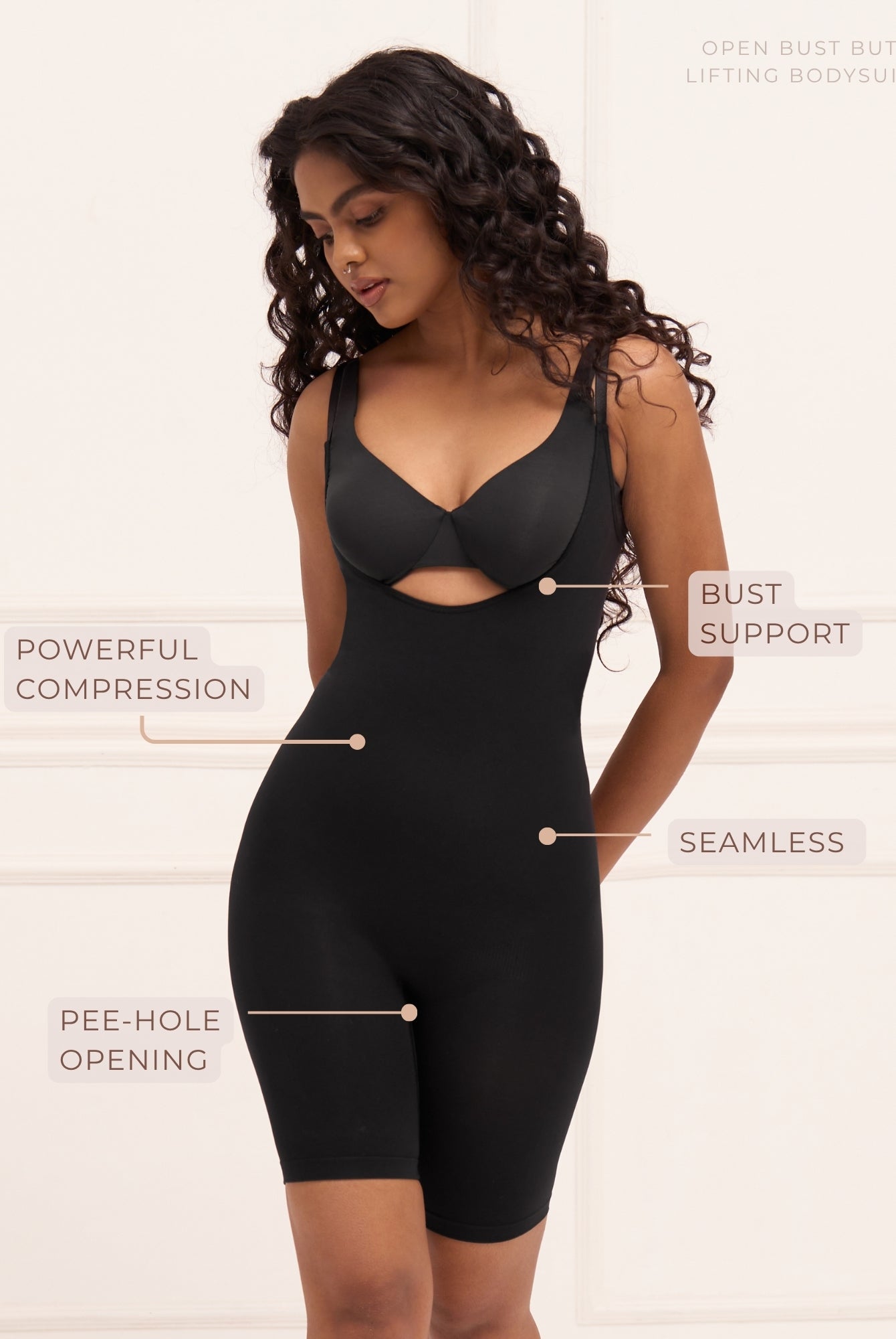 Open Bust Butt Lifting Bodysuit Bodysuit UNDERNEAT