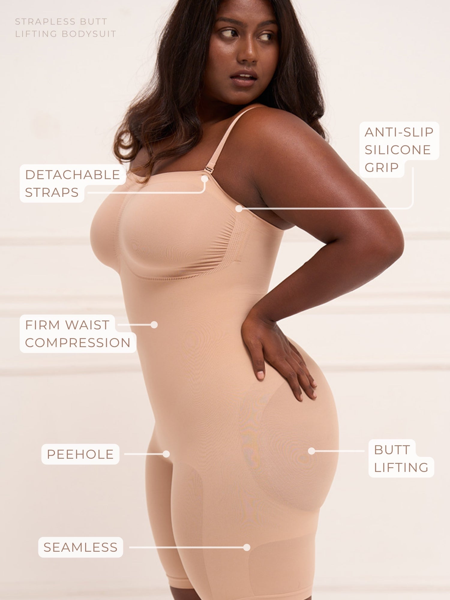 Strapless Butt Lifting Bodysuit Bodysuit UNDERNEAT Features