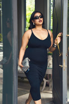 Built in bra bodycon dress Bodysuit UNDERNEAT