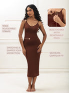 Built in bra bodycon dress Bodysuit UNDERNEAT