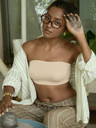 Bandeau - No Slip Non-Padded Wireless Seamless Tube Bra.