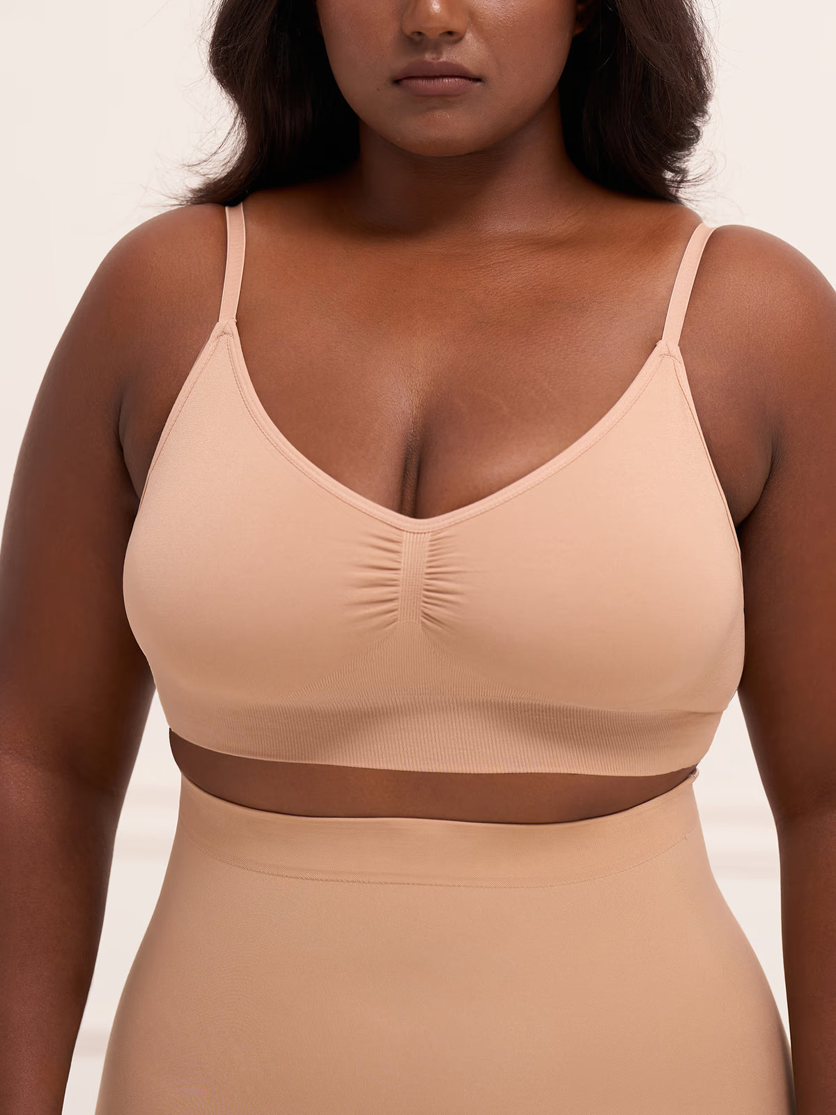 All Day Push Up Bra - Lightly Padded Full Coverage Wireless Bra with Adjustable Straps