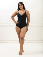 Front Zip Brief Bodysuit Bodysuit UNDERNEAT Black S