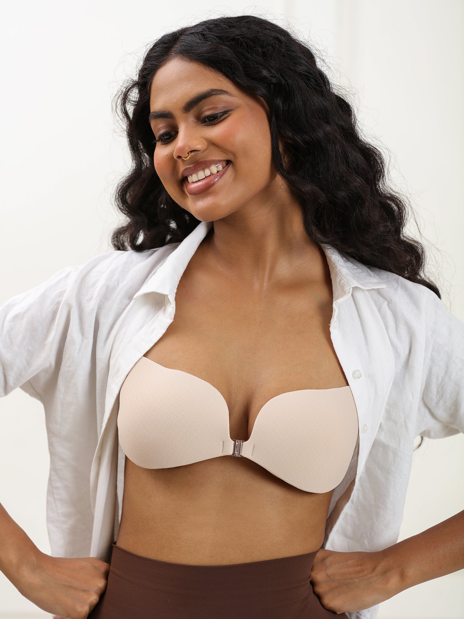 Supportable Adhesive Bra Accessories UNDERNEAT Beige A