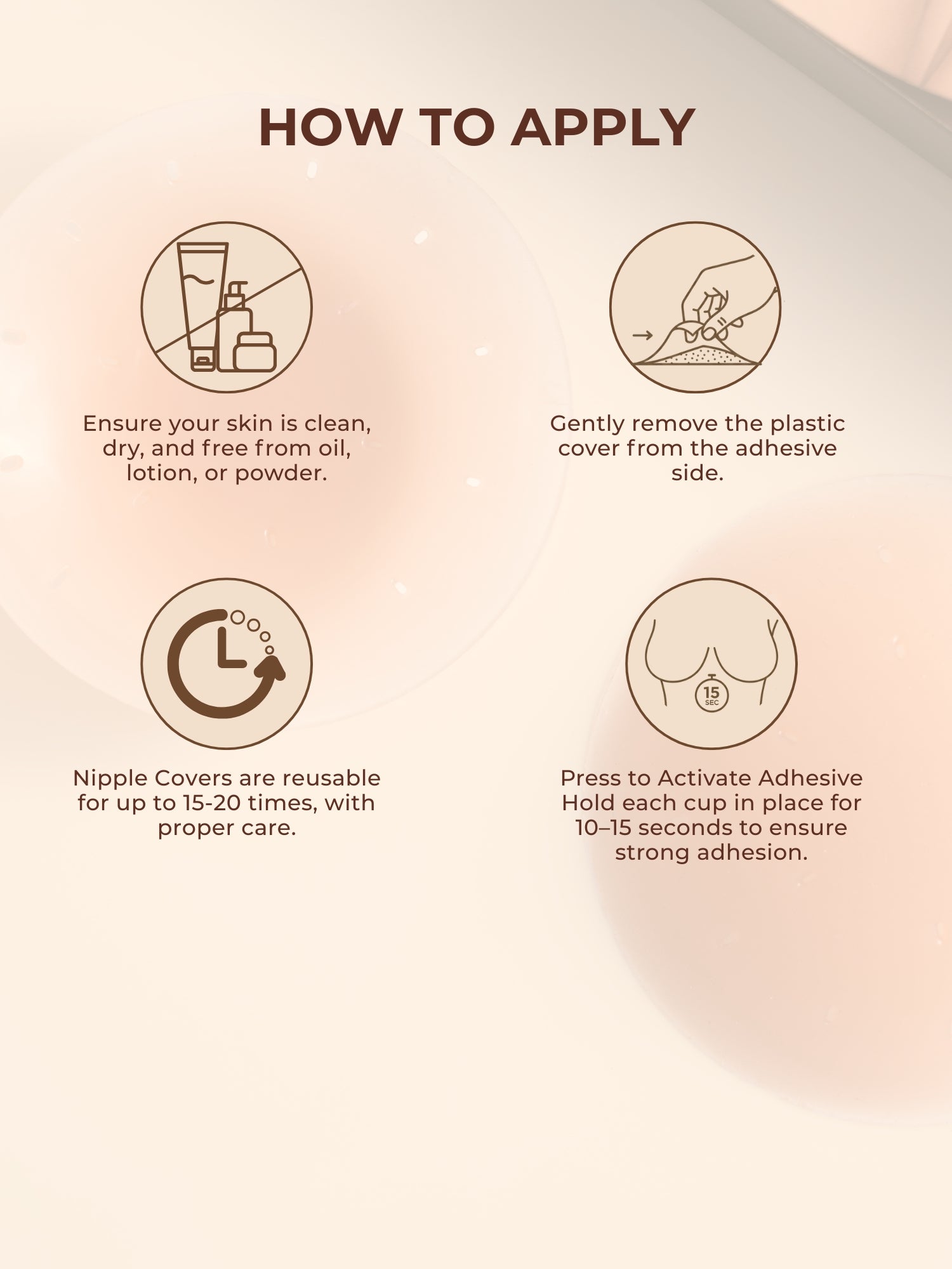 Reusable Adhesive Nipple Pasties Accessories UNDERNEAT