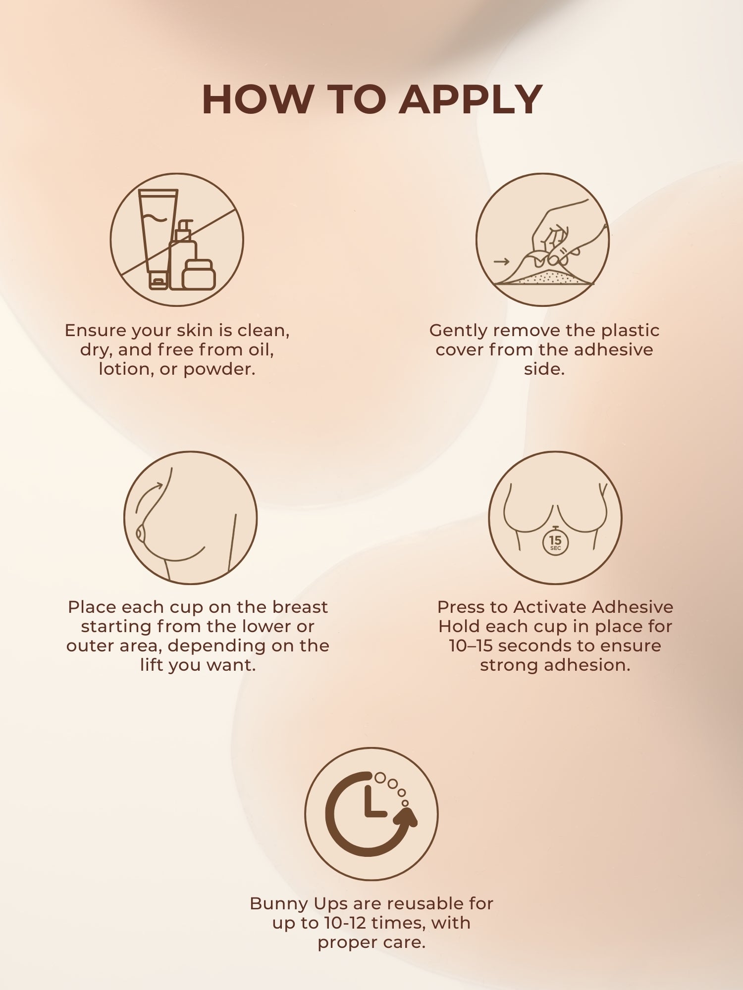 Reusable Breast Lift Cup-Comma Bunny Ups 2.0 Accessories UNDERNEAT