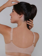UNPADDED PLUNGE BRALETTE BEIGE