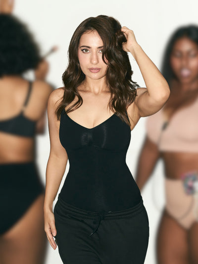 Mid Thigh Bodysuit Bodysuit UNDERNEAT Black XS-S