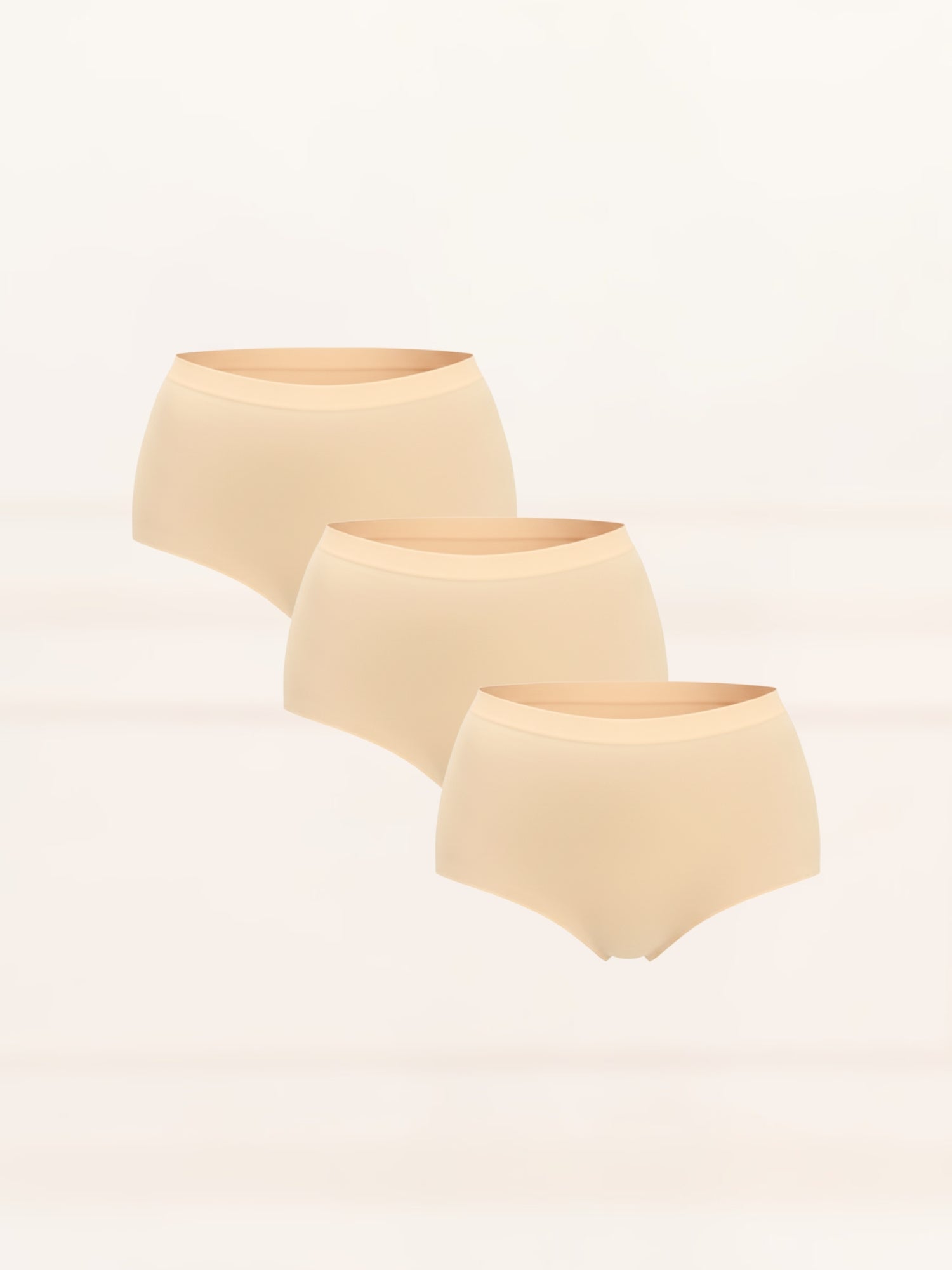 Value Pack Every Day High Waisted Briefs Shorts UNDERNEAT Beige S