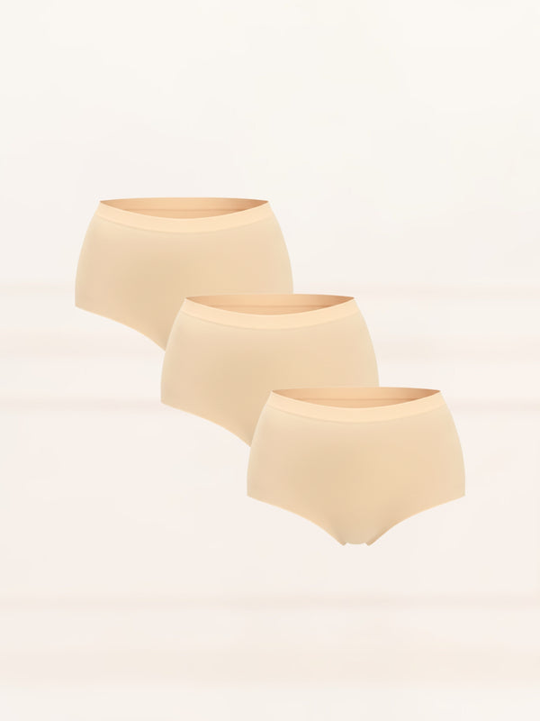 Every Day High Waisted Briefs Combo Packs Shorts UNDERNEAT Beige S