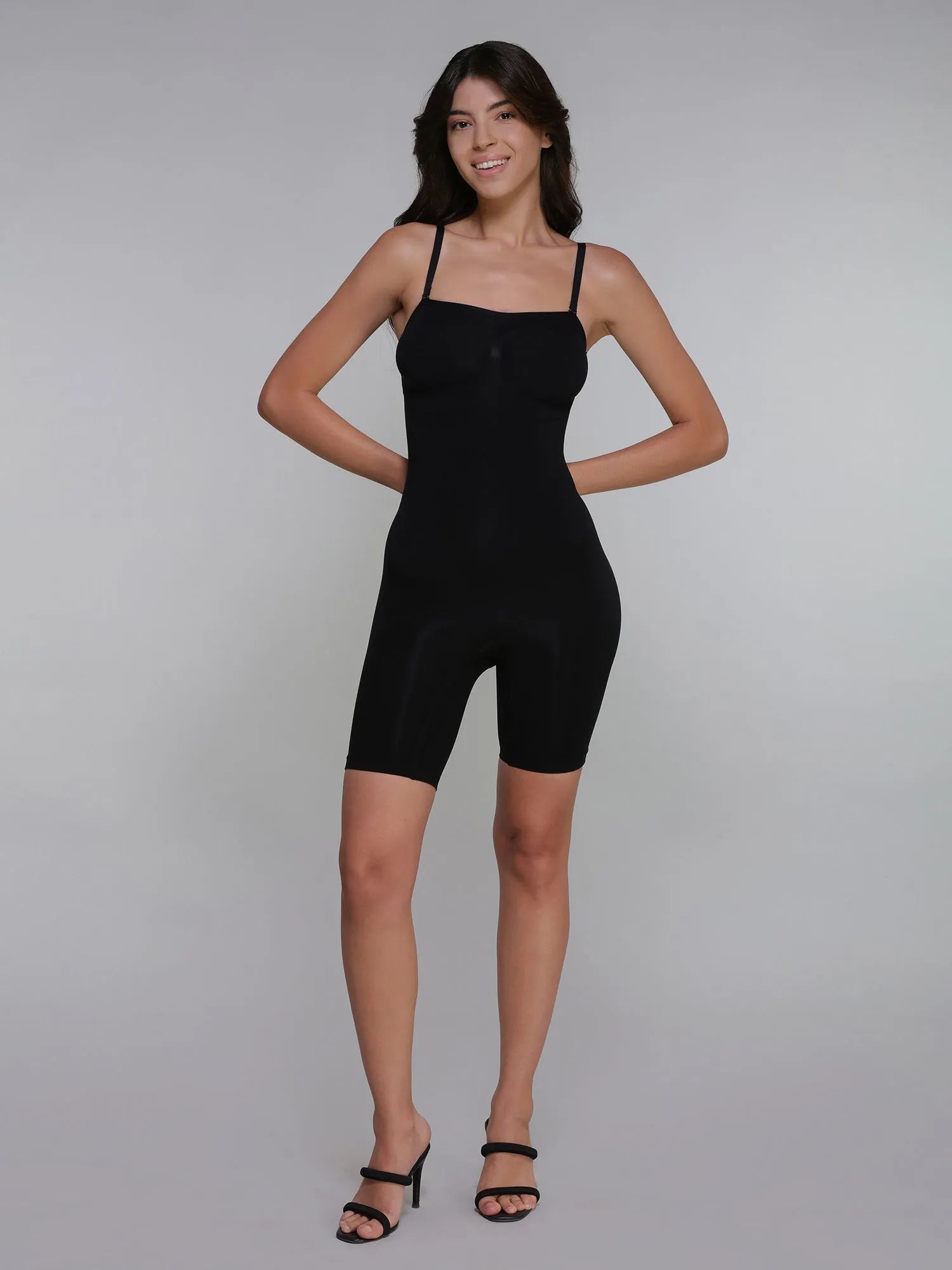 STRAPLESS BUTT LIFTING BODYSUIT BLACK
