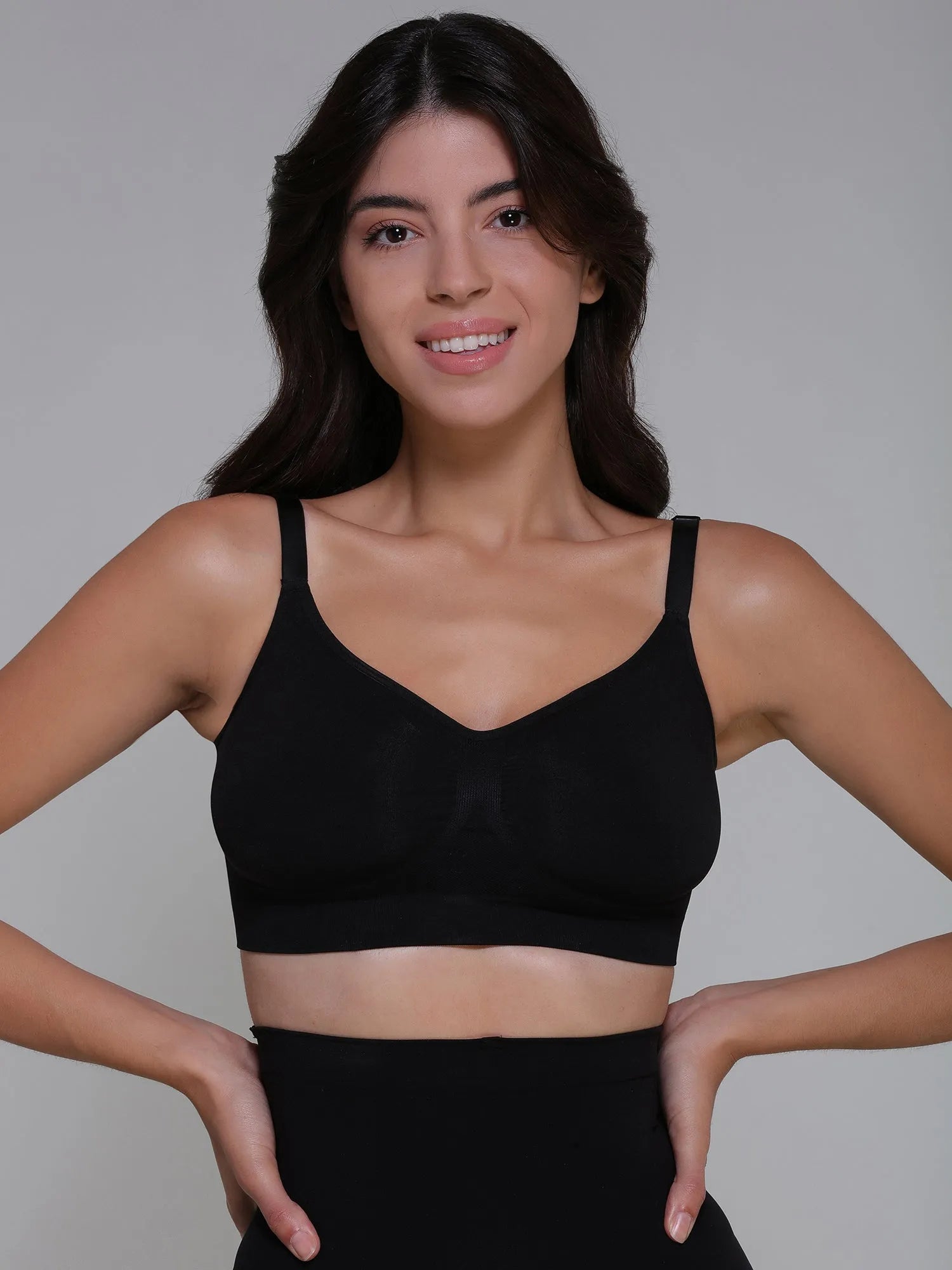 WIRELESS SHAPING BRA BLACK
