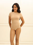 Short Sleeve Bodysuit Bodysuit UNDERNEAT Beige XS/S
