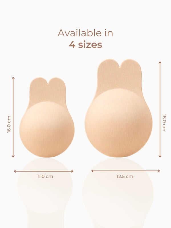 Reusable Adhesive Bunny Ups – Rabbit Ear Lift Design, Non-Adhesive Nipple Zone, Extra Lift Support Accessories UNDERNEAT