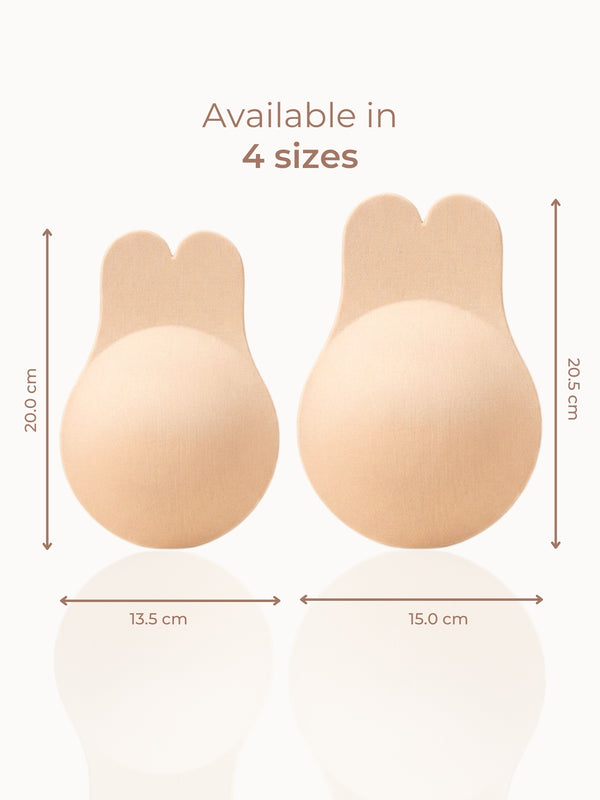 Reusable Adhesive Bunny Ups – Rabbit Ear Lift Design, Non-Adhesive Nipple Zone, Extra Lift Support Accessories UNDERNEAT