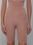 HIGH WAIST TUMMY CONTROL SHORTS BEIGE