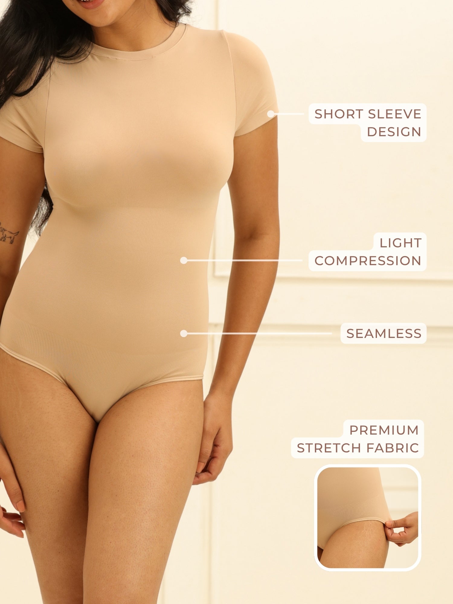 Short Sleeve Bodysuit Bodysuit UNDERNEAT