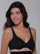 UNPADDED PLUNGE BRALETTE BLACK