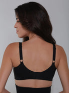 UNPADDED PLUNGE BRALETTE BLACK