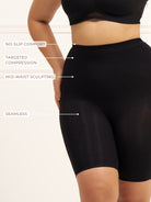 Mid Waist Butt Lifting Shorts