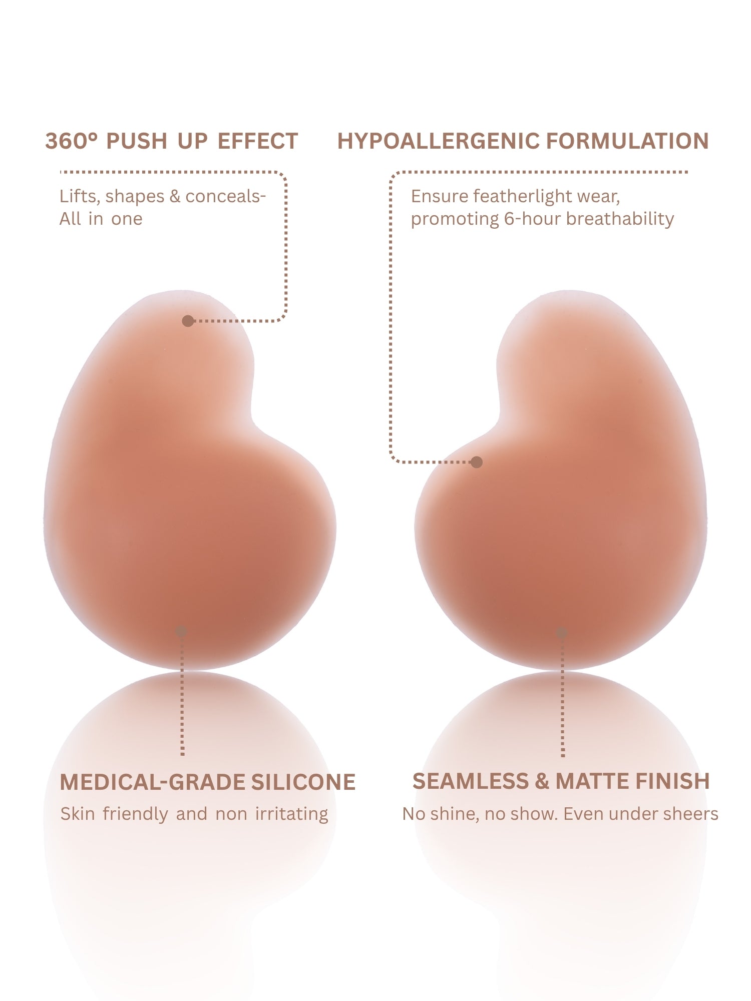 Reusable Breast Lift Cup-Comma Bunny Ups Accessories UNDERNEAT