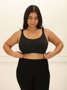 Every Day Scoop Bralette - Non-Padded Wireless Full Coverage and Seamless Bra UNDERNEAT Black XS