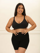 Crossover Bralette - Non-Padded Seamless Balconette Bra with V-Neck Design Bra UNDERNEAT