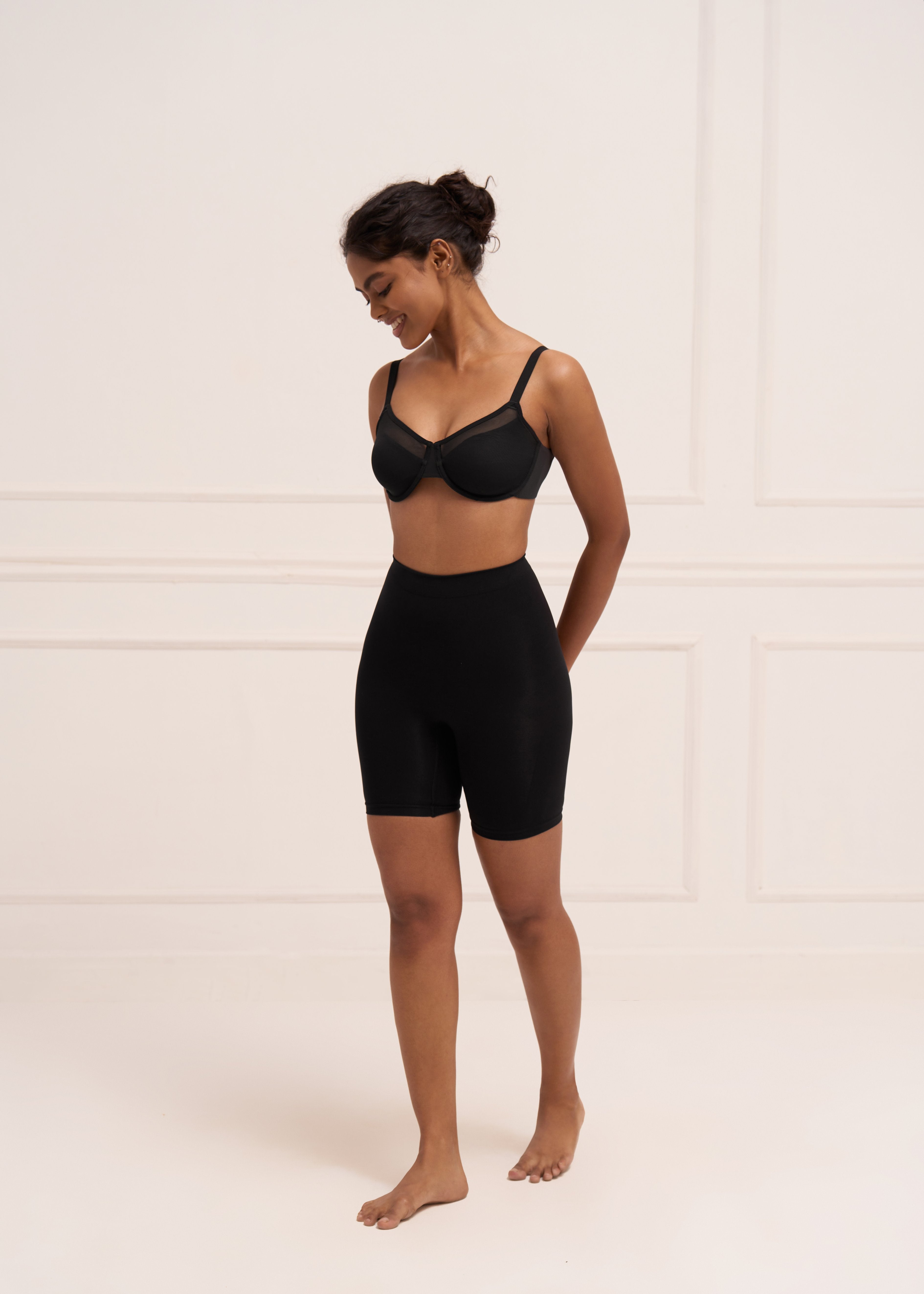 Mid Waist Butt Lifting Shorts Shorts UNDERNEAT