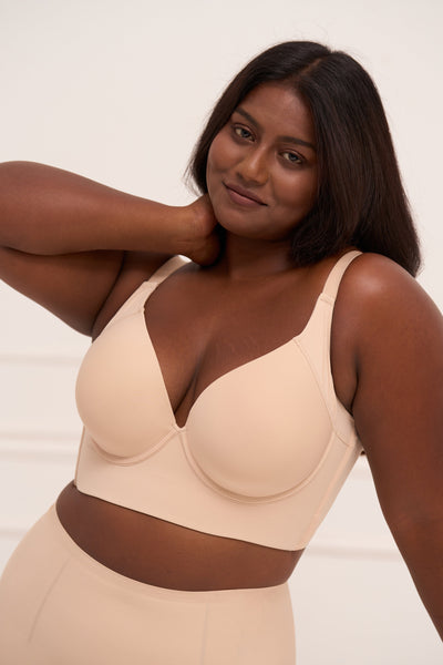 Underwire Push Up Bra - Padded Full Back Coverage Bra with 7-Hook Closure Bra UNDERNEAT