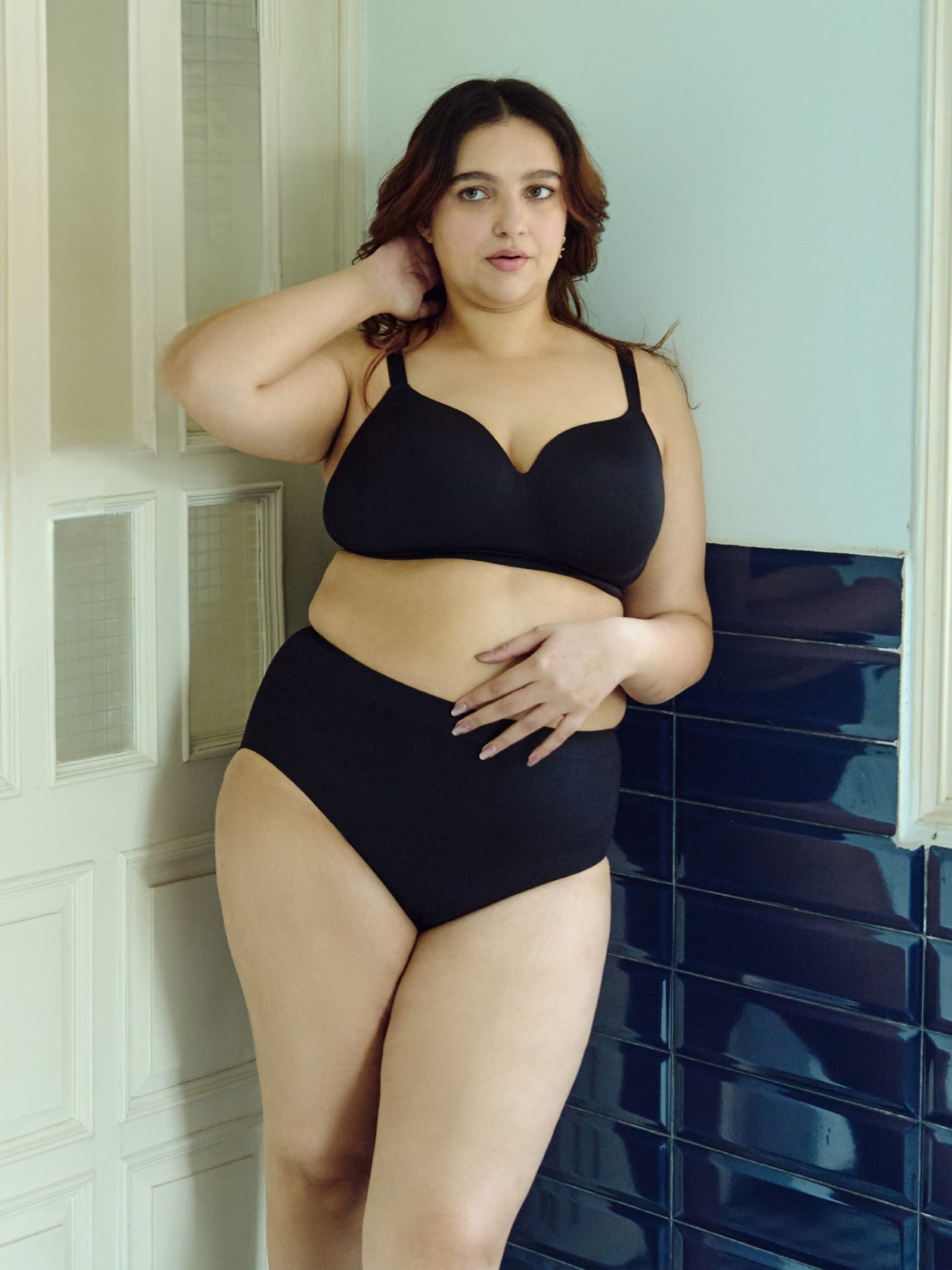 High Waist Brief Underwear UNDERNEAT Black S